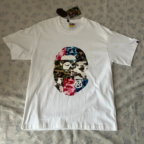 BAPE ABC Camo Crazy Big Ape Head Tee